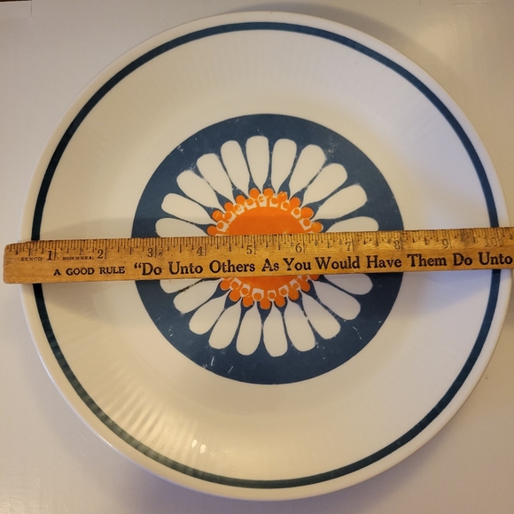 Vintage Figgio Flint Turi - Design Daisy Plate ~ Norway ~ 1960s ~ - Picture 9 of 16